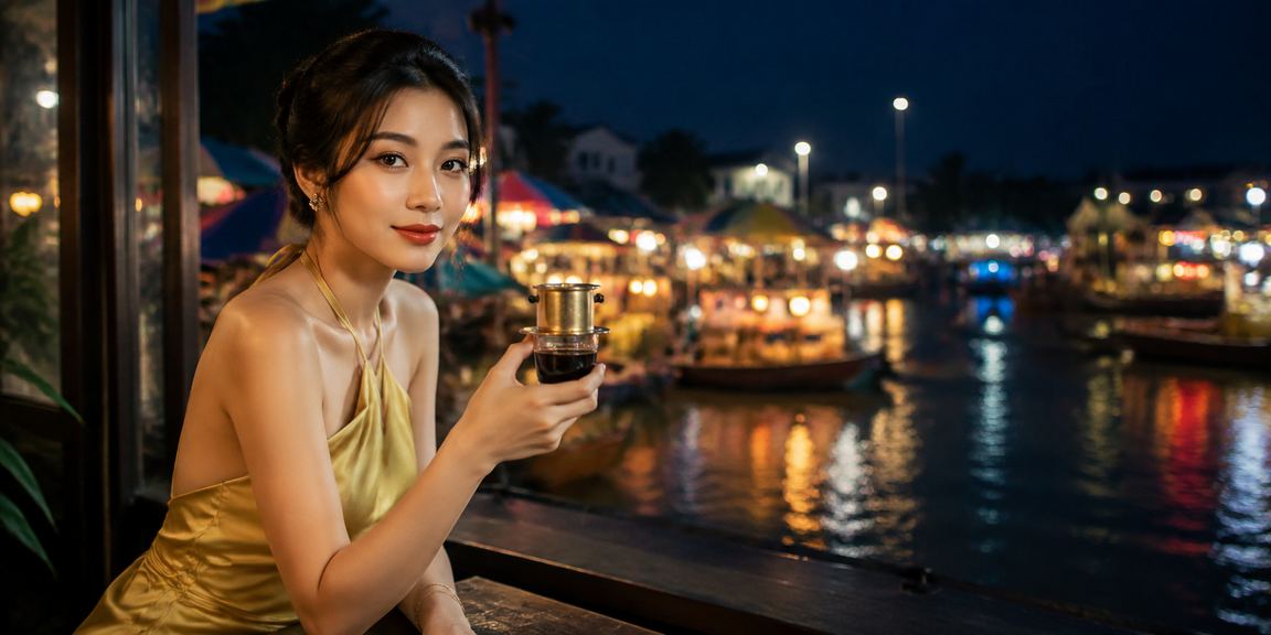 Người dùng tại Cần Thơ kiểm tra tài khoản và giao dịch trong quán cà phê